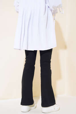 İspanyol Paça Kot Pantolon Siyah - Yılın Fırsatı