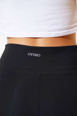 İspanyol Paça Yüksek Bel Tayt Siyah - Kadın Giyim Modelleri