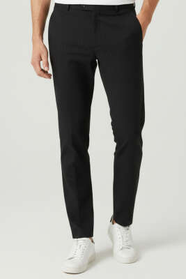 İtalyan Slim Erkek Pantolon Siyah - FRESHMAN