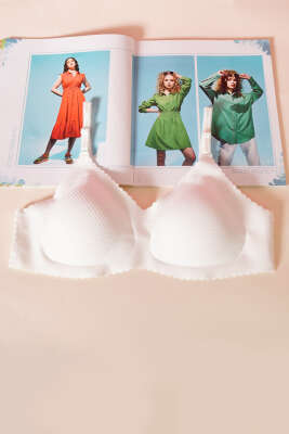 Jakar Lazer Kesim Destekli Sütyen Ekru - ECEM YILDIZ