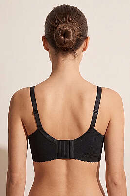 Jakar Lazer Kesim Destekli Sütyen Siyah - Toparlayıcı Sütyen / Minimizer Sütyen