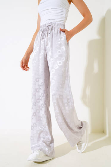 Jakar Salaş Pantolon Lila - Pantolon