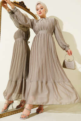 Janjan Piliseli Elbise Vizon 