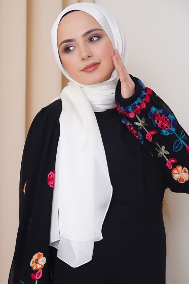 Janjan Şal Ekru - 03 - Düz Şal