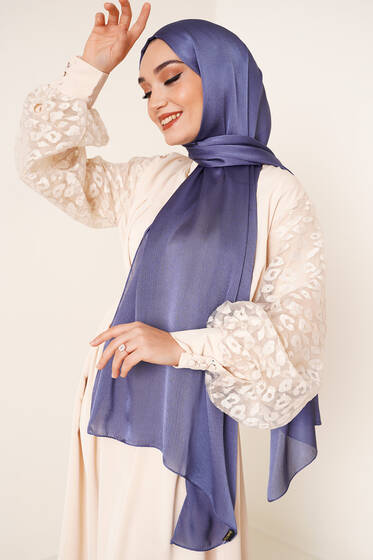 Janjan Şal Gece Mavisi - 86 - Black&White