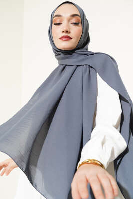 Jazz Serisi Füme Şal -12 - Başörtüsü