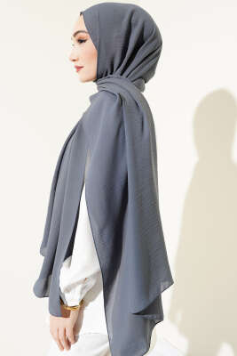 Jazz Serisi Füme Şal -12 - Başörtüsü