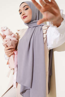 Jazz Serisi Kül Grisi Şal -13