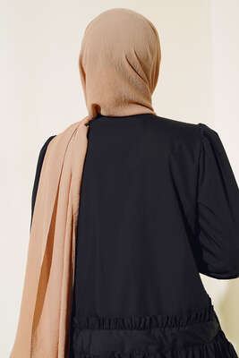 Jazz Serisi Latte Şal -23 - Başörtüsü