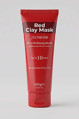 Jeunesse Gözenek Arındırıcı Kırmızı Kil Maskesi 100g - NEW WELL