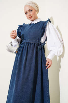 Jile Kot Elbise Kot - Tesettür Elbise