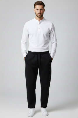 Jogger Scuba Erkek Eşofman Alt Siyah - Erkek Eşofman Alt