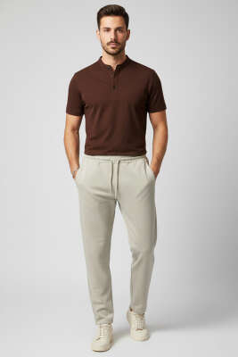 Jogger Scuba Erkek Eşofman Alt Taş - Erkek Eşofman Alt