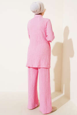 Kabartma Desenli İkili Takım Pembe - 500-700 TL Ürünler