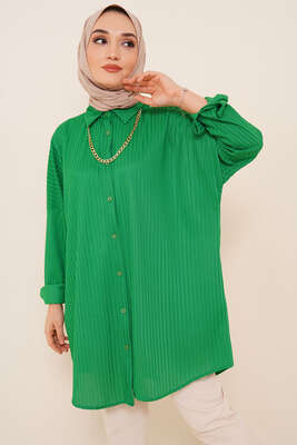 Kabartma Zikzak Desenli Gömlek Benetton - SAGA