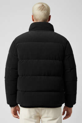 Kadife Erkek Şişme Mont Siyah - Günün Seçilenleri