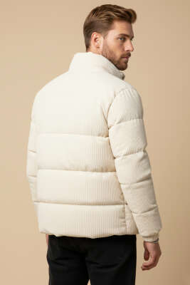 Kadife Erkek Şişme Mont Taş - Günün Seçilenleri