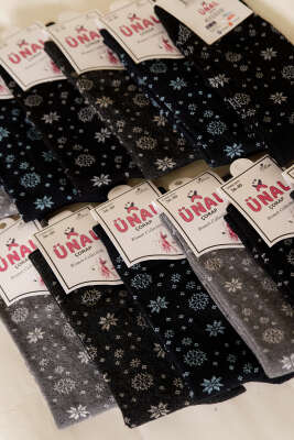 Kadın 12'li Leopar Desen Soket Çorap Asorti 3 - Soket Çorap