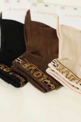 Kadın 3'lü Mini Taş Detaylı Patik Çorap Asorti 9 - Günün Seçilenleri