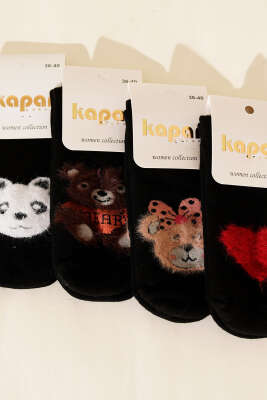 Kadın 4'lü Yumoş Patik Çorap Asorti 1 - Babet / Patik Çorap