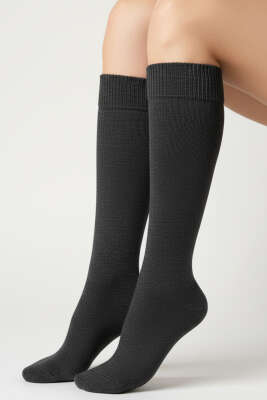 Kadın Moher Dizaltı Çorap Füme - KOZAL ÇORAP