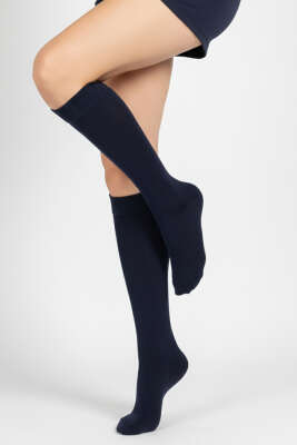 Kadın Penye Dizaltı Çorap Lacivert - KOZAL ÇORAP