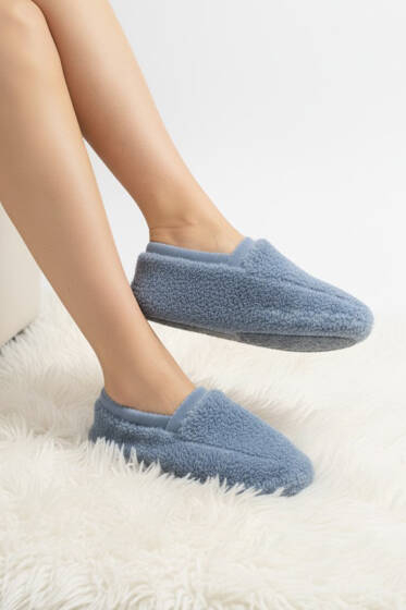 Kadın Yumoş Patik Bebe Mavi - Babet / Patik Çorap