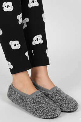 Kadın Yumoş Patik Gri - Babet / Patik Çorap