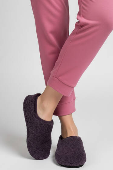 Kadın Yumoş Patik Mürdüm - Babet / Patik Çorap