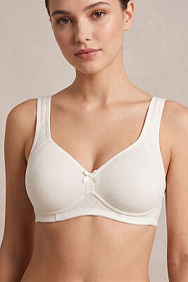 Kalın Askılı Balensiz Sütyen Ekru - ECEM YILDIZ