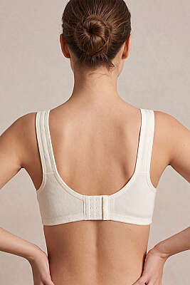 Kalın Askılı Balensiz Sütyen Ekru - Desteksiz Sütyen