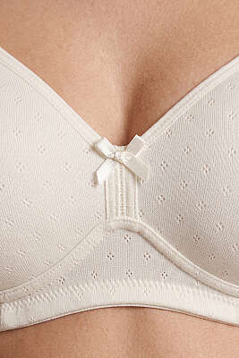 Kalın Askılı Balensiz Sütyen Ekru - Desteksiz Sütyen