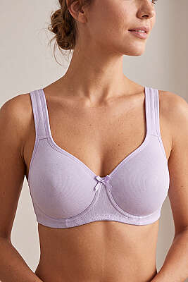 Kalın Askılı Balensiz Sütyen Lila - ECEM YILDIZ