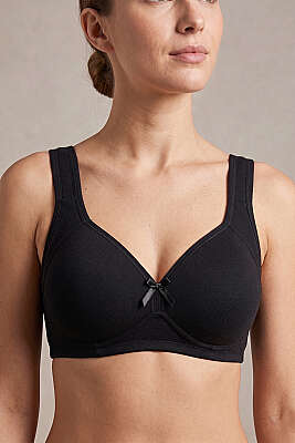 Kalın Askılı Balensiz Sütyen Siyah - ECEM YILDIZ