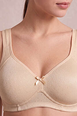 Kalın Askılı Balensiz Sütyen Ten - Desteksiz Sütyen