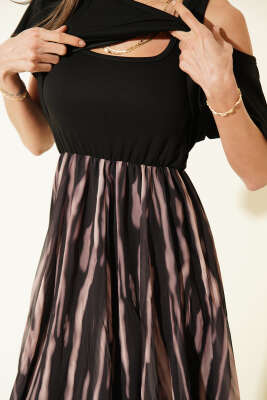 Kalın Askılı Şifon Elbise Siyah - Kadın Giyim Modelleri