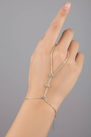 Kalpli Şahmeran Bileklik Gold - Bileklik