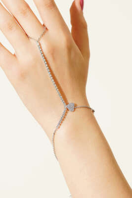 Kalpli Taşlı Şahmeran Bileklik Gümüş - KONYALI BİJUTERİ