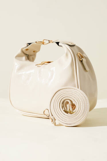 Kanca Askılı Çanta Krem - Kol Çantası