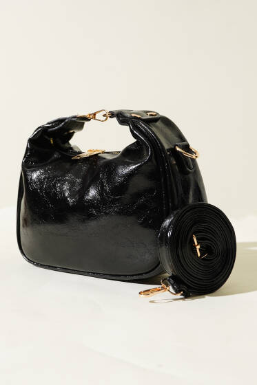 Kanca Askılı Çanta Siyah - Kol Çantası