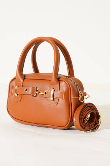 Kanca Kemerli Mini Çanta Taba - Kol Çantası