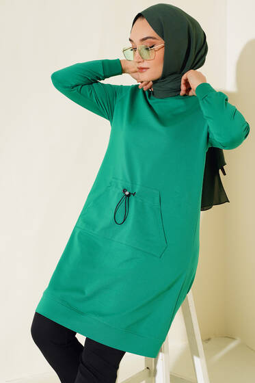 Kanguru Cep Lastikli Tunik Benetton - Tunik