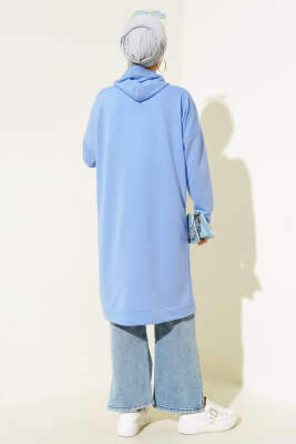 Kanguru Cepli Tunik Bebe Mavi - Tunik