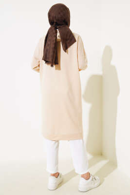 	 Kanguru Cepli Tunik Bej - 300-500 TL Ürünler