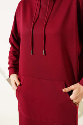 Kanguru Cepli Tunik Bordo - 300-500 TL Ürünler