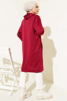 Kanguru Cepli Tunik Bordo - 300-500 TL Ürünler