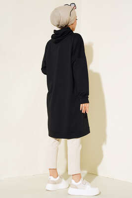 Kanguru Cepli Tunik Siyah - 300-500 TL Ürünler