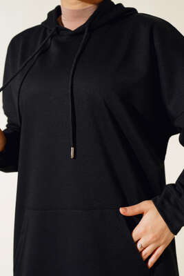 Kanguru Cepli Tunik Siyah - 300-500 TL Ürünler