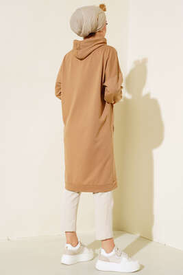 Kanguru Cepli Tunik Latte - 300-500 TL Ürünler