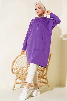 Kanguru Cepli Tunik Mor - 300-500 TL Ürünler